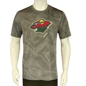 NHL Reebok Gray Minnesota Wild Center Ice Collection Tee size 18 XL